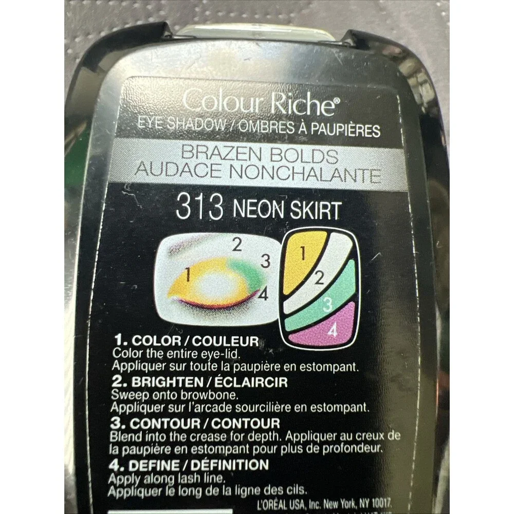 L'Oreal Paris Colour Riche/Dual Effects Eyeshadow #313 NEON SKIRT , NEW & SEALED